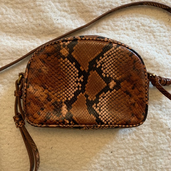 J. Crew Handbags - Snake Print J Crew Cross Body